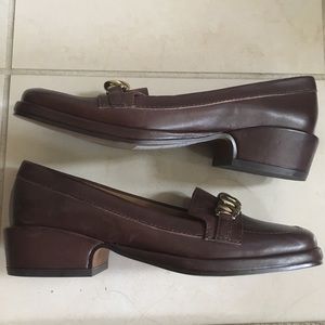 Brown loafers